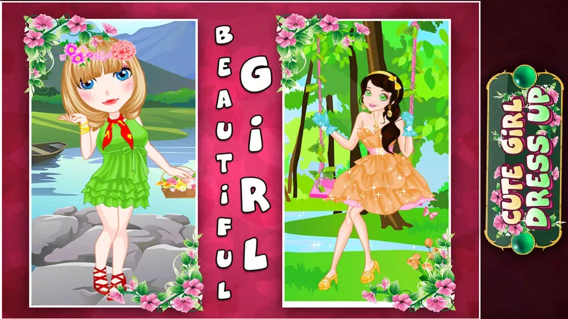 Tangkapan layar Cute Girl Dress Up : The Game for Girls Make Up,Salon,Fashion,Makeover