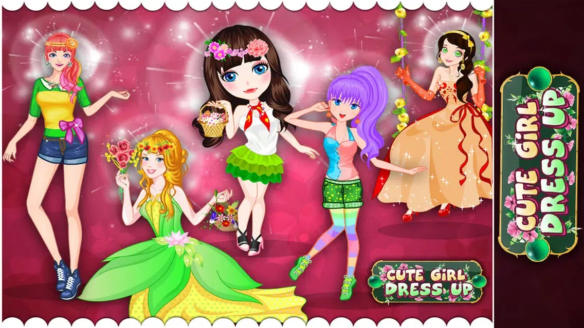 Tangkapan layar Cute Girl Dress Up : The Game for Girls Make Up,Salon,Fashion,Makeover