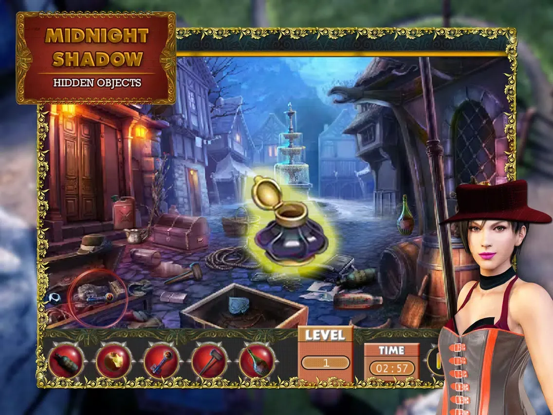 Tangkapan skrin Midnight Shadow Hidden Fun Free Search Object Game iPad 
