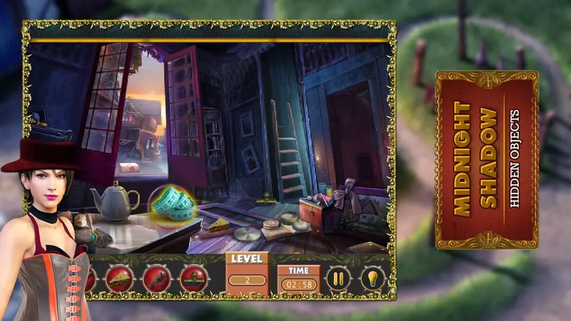 Tangkapan skrin Midnight Shadow Hidden Fun Free Search Object Game