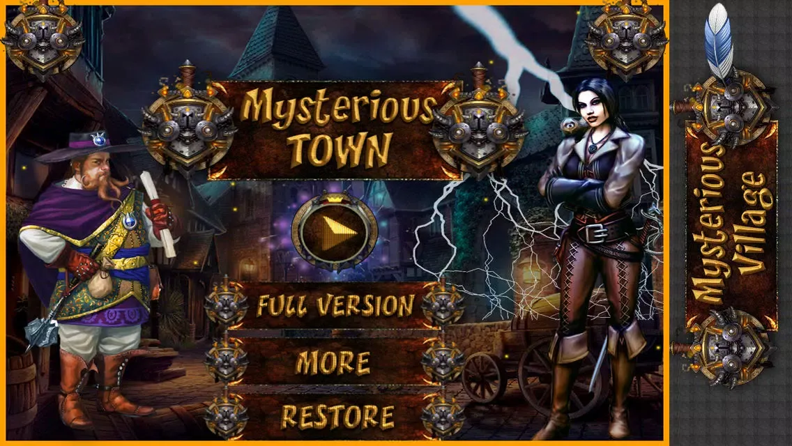 Capturas de tela do Mysterious Town : The Game of hidden objects in Dark Night,Garden,Dark Room,Hunted Night,City and Jungle
