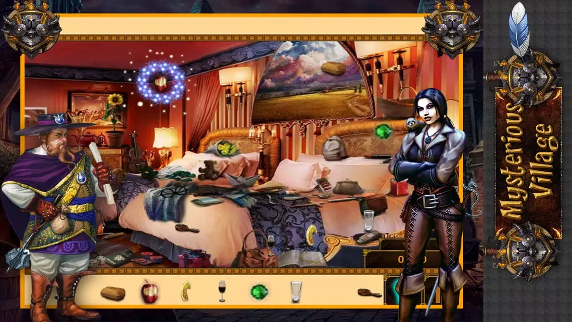 Capturas de tela do Mysterious Town : The Game of hidden objects in Dark Night,Garden,Dark Room,Hunted Night,City and Jungle