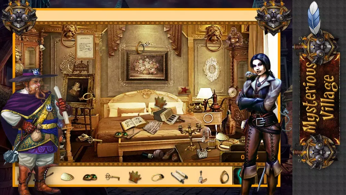 Capturas de tela do Mysterious Town : The Game of hidden objects in Dark Night,Garden,Dark Room,Hunted Night,City and Jungle