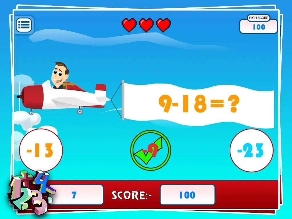 Tangkapan skrin Sky Mathematics Game : Kids Game : Education iPad 