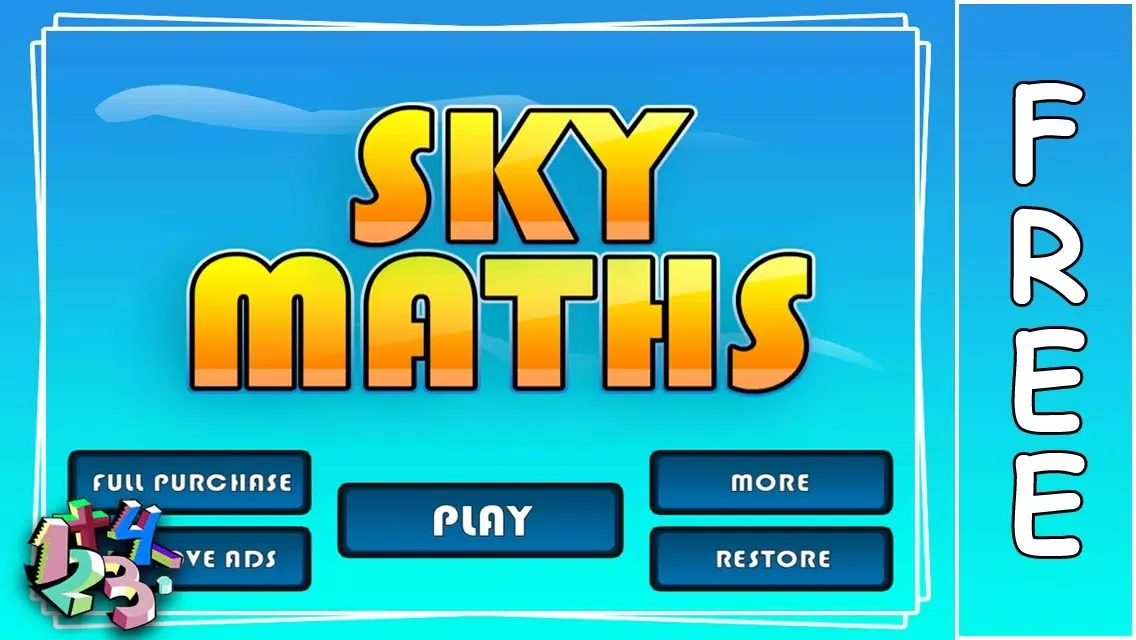 Tangkapan skrin Sky Mathematics Game : Kids Game : Education