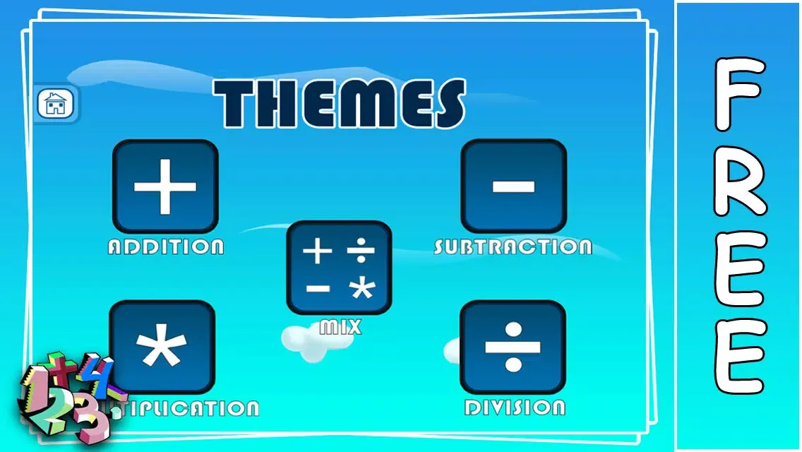 Tangkapan skrin Sky Mathematics Game : Kids Game : Education