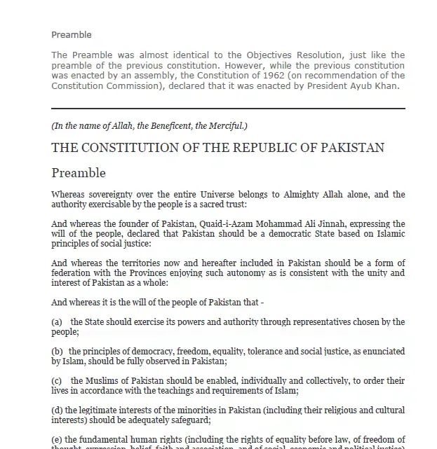 Constitution of Pakistan Screenshots