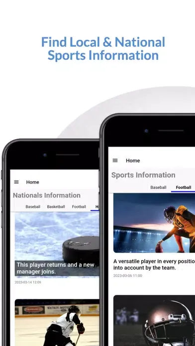 Capturas de pantalla de Kansas City Sports App
