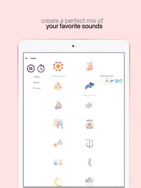 White Noise - Baby Sleep Sound iPad  Screenshots