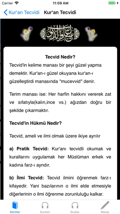 ภาพหน้าจอของ Kuran Tecvidi