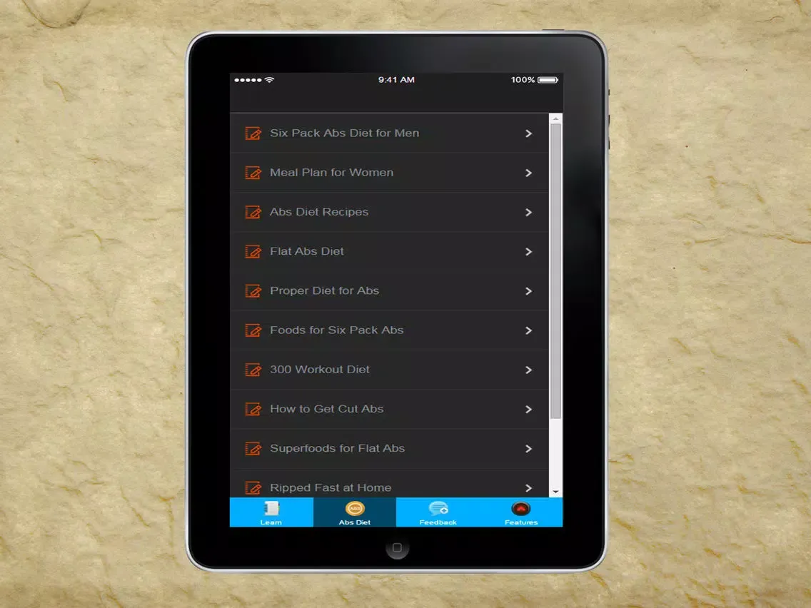 Abs Diet - Six Pack Abs Diet for Men iPad  스크린샷