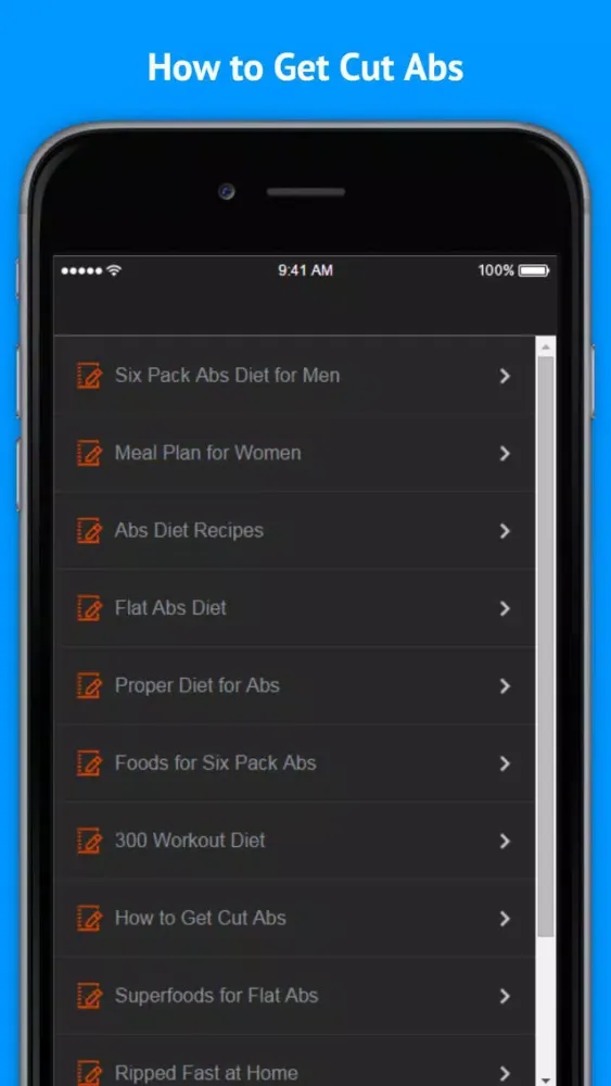Abs Diet - Six Pack Abs Diet for Men 스크린샷