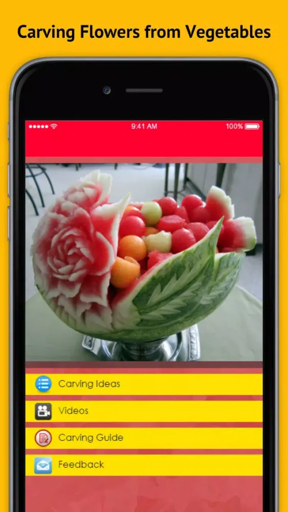 100 + Carving Ideas - Tips for Carving Flowers from Vegetables 스크린샷