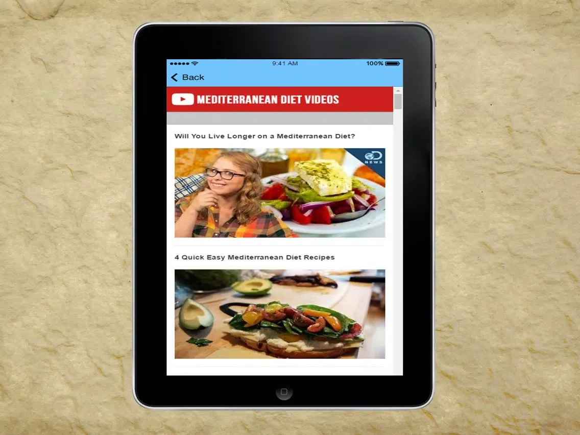 Healthy Mediterranean Healthy Recipes for Weight Loss iPad  스크린샷
