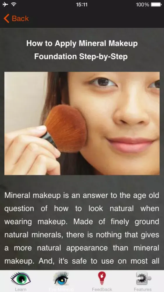 ภาพหน้าจอของ How to Apply Makeup - Step by Step Guide