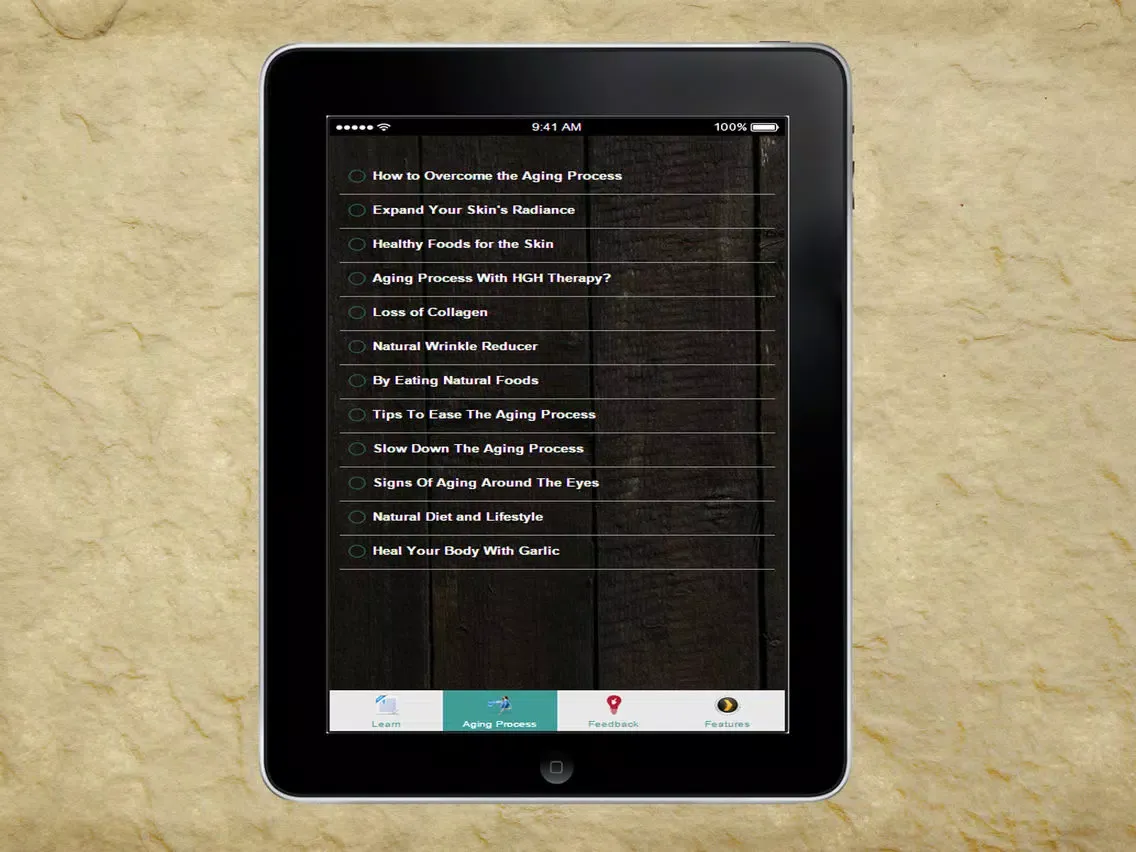 Reverse the Aging Process - Natural Wrinkle Reducer iPad  Screenshots