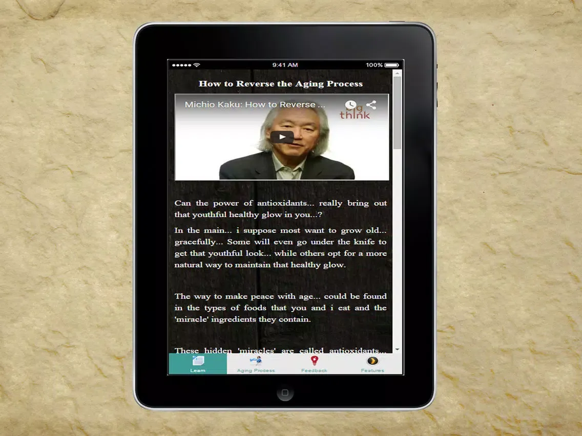 Reverse the Aging Process - Natural Wrinkle Reducer iPad  Screenshots