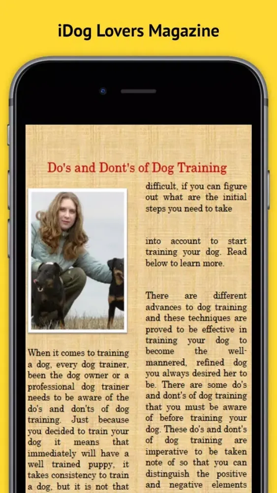 Captures d'écran de iDog Magazine - The Best new Dog, Puppy Training, advice and tips Magazine for Dog Owners