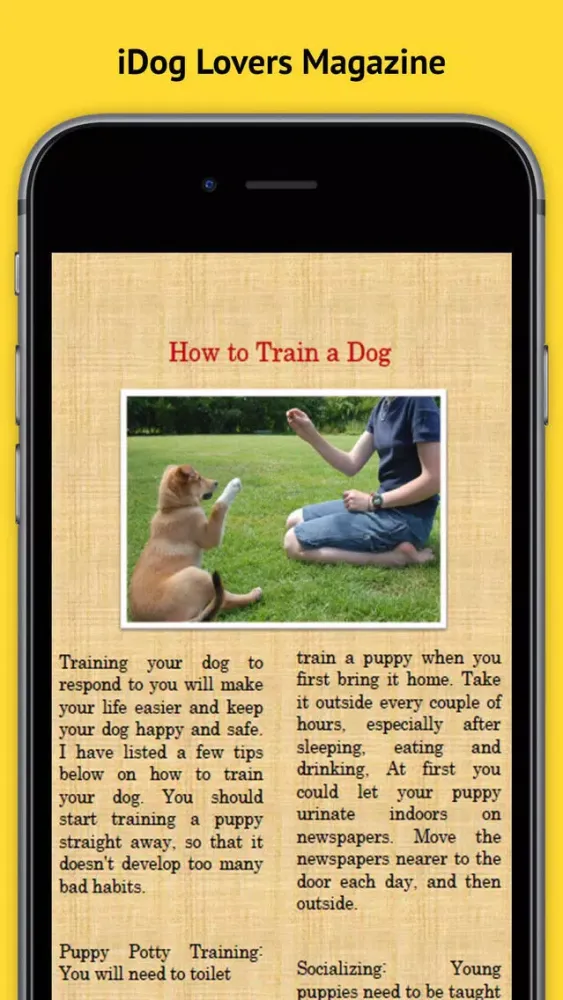 Captures d'écran de iDog Magazine - The Best new Dog, Puppy Training, advice and tips Magazine for Dog Owners