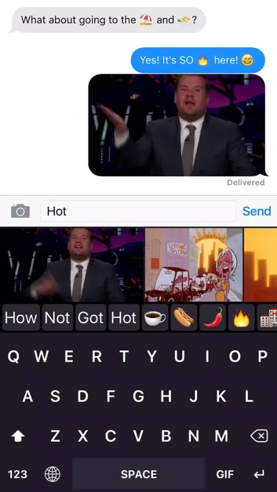 Скриншоты GIFit Keyboard
