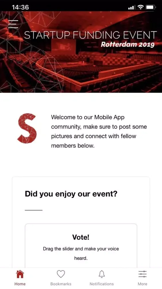 Captures d'écran de Startup Funding Event