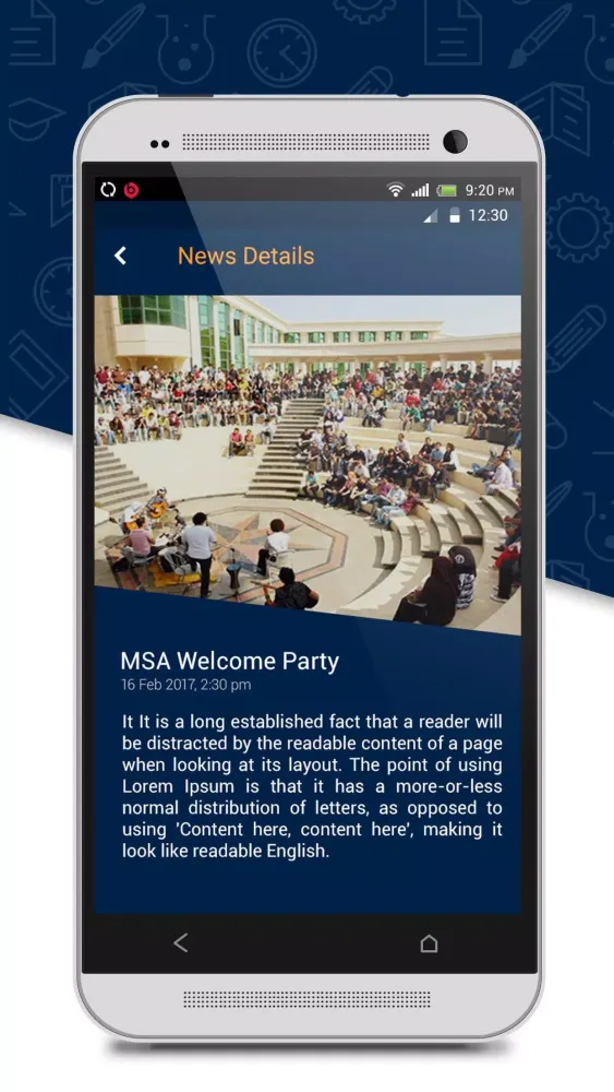 Tangkapan layar MSA