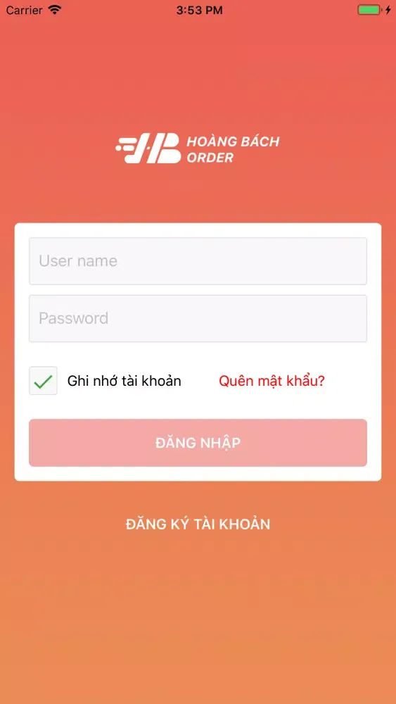 ภาพหน้าจอของ Hoàng Bách Order