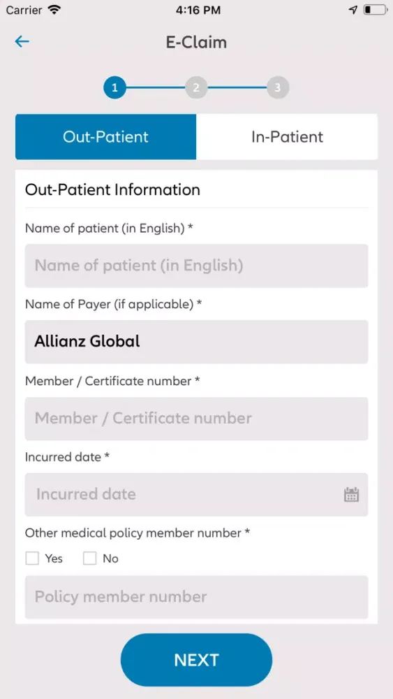 Capturas de pantalla de Allianz Medical (HK)