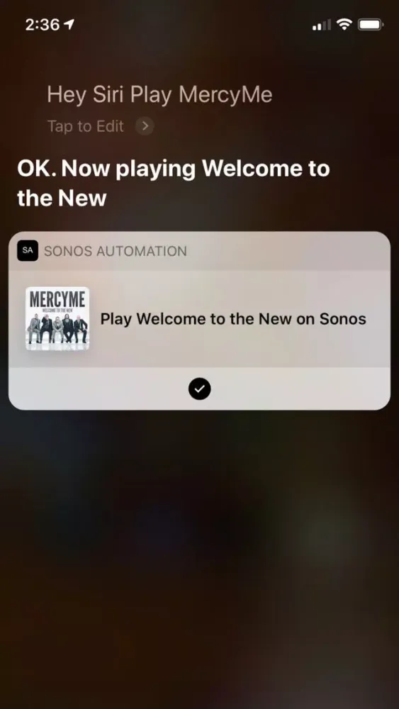 Captures d'écran de Sonos Automation