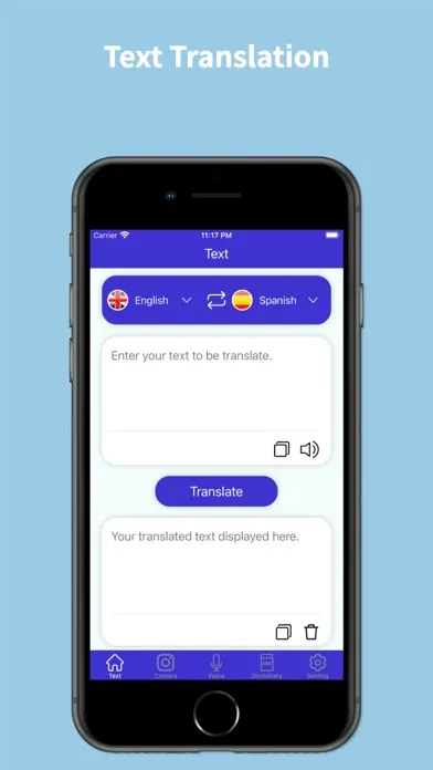 Captures d'écran de UTranslate App