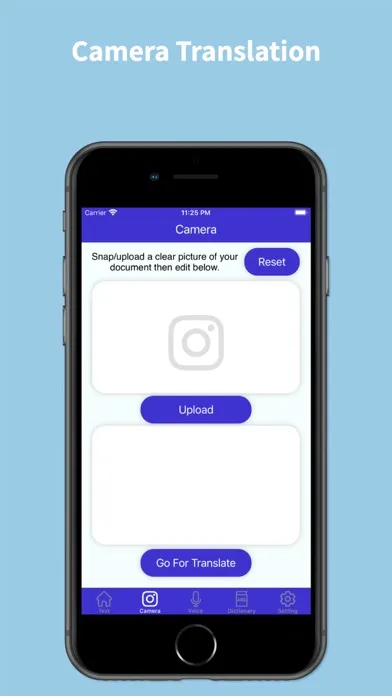 Captures d'écran de UTranslate App
