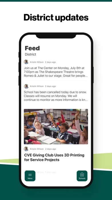 Capturas de tela do Murray County Schools, GA