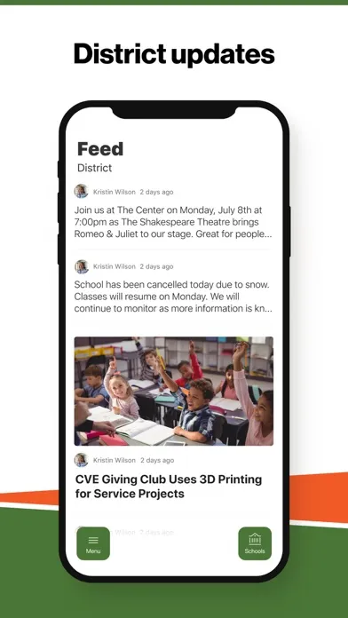 Captures d'écran de Peach County Schools