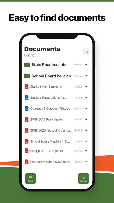Captures d'écran de Peach County Schools