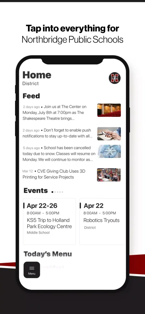 Northbridge Public Schools Screenshots