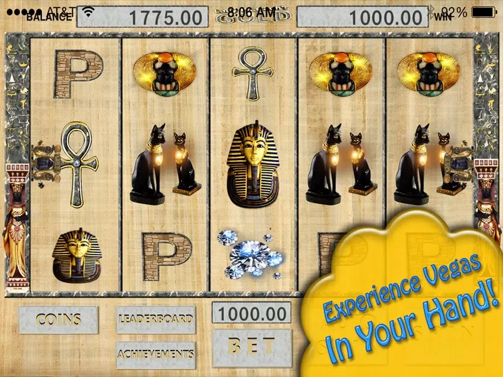 Capturas de pantalla de Las Vegas Cleopatra's Pyramid Casino: Double Diamond Deluxe Riches Pro iPad 