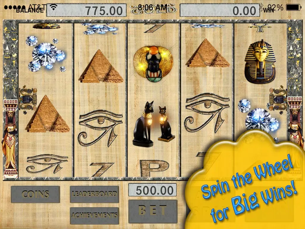 Capturas de pantalla de Las Vegas Cleopatra's Pyramid Casino: Double Diamond Deluxe Riches Pro iPad 