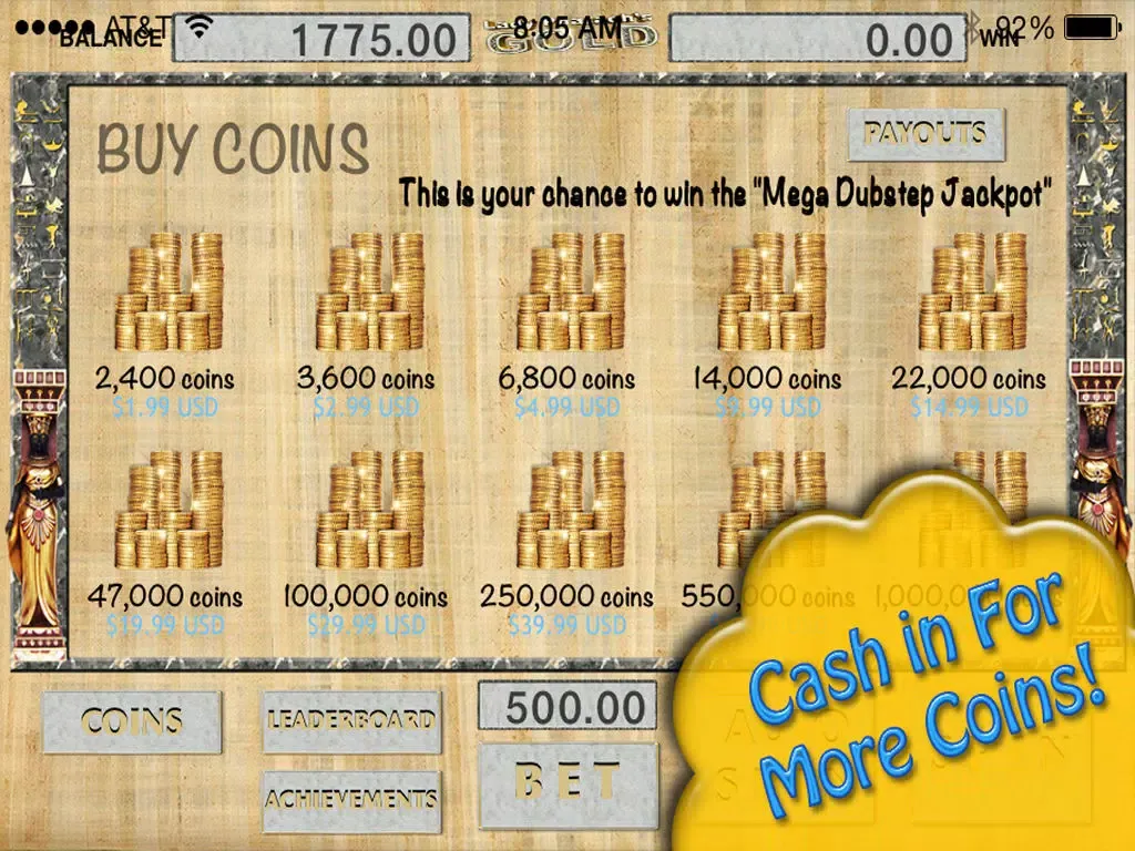 Capturas de pantalla de Las Vegas Cleopatra's Pyramid Casino: Double Diamond Deluxe Riches Pro iPad 