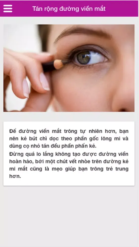 Mẹo Trang điểm - Làm đẹp Screenshots