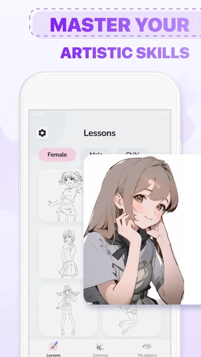 Drawing Anime - Kawaii Art स्क्रीनशॉट