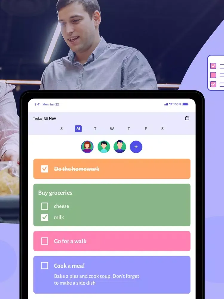 Daily Organizer: Family Life iPad  Screenshots
