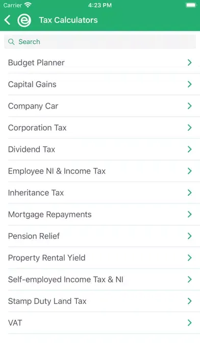 Tangkapan skrin eAccounts Ltd