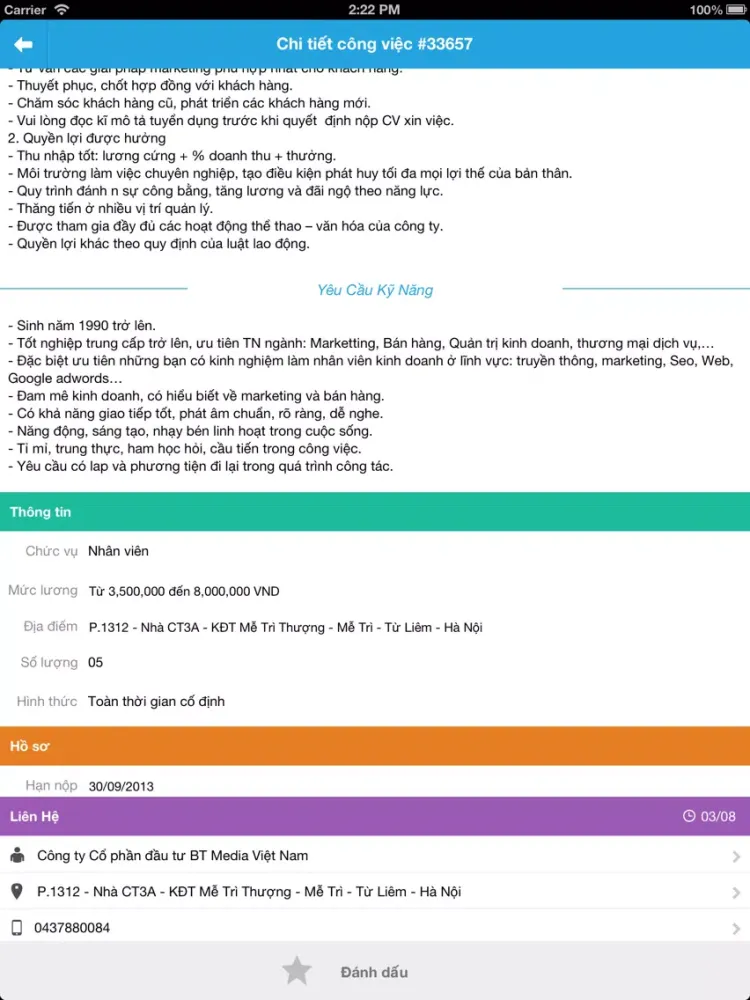 Tìm Việc Làm iPad  Screenshots