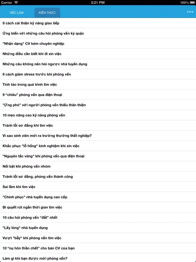 Tìm Việc Làm iPad  Screenshots