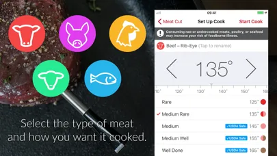 Captures d'écran de MEATER® Smart Meat Thermometer