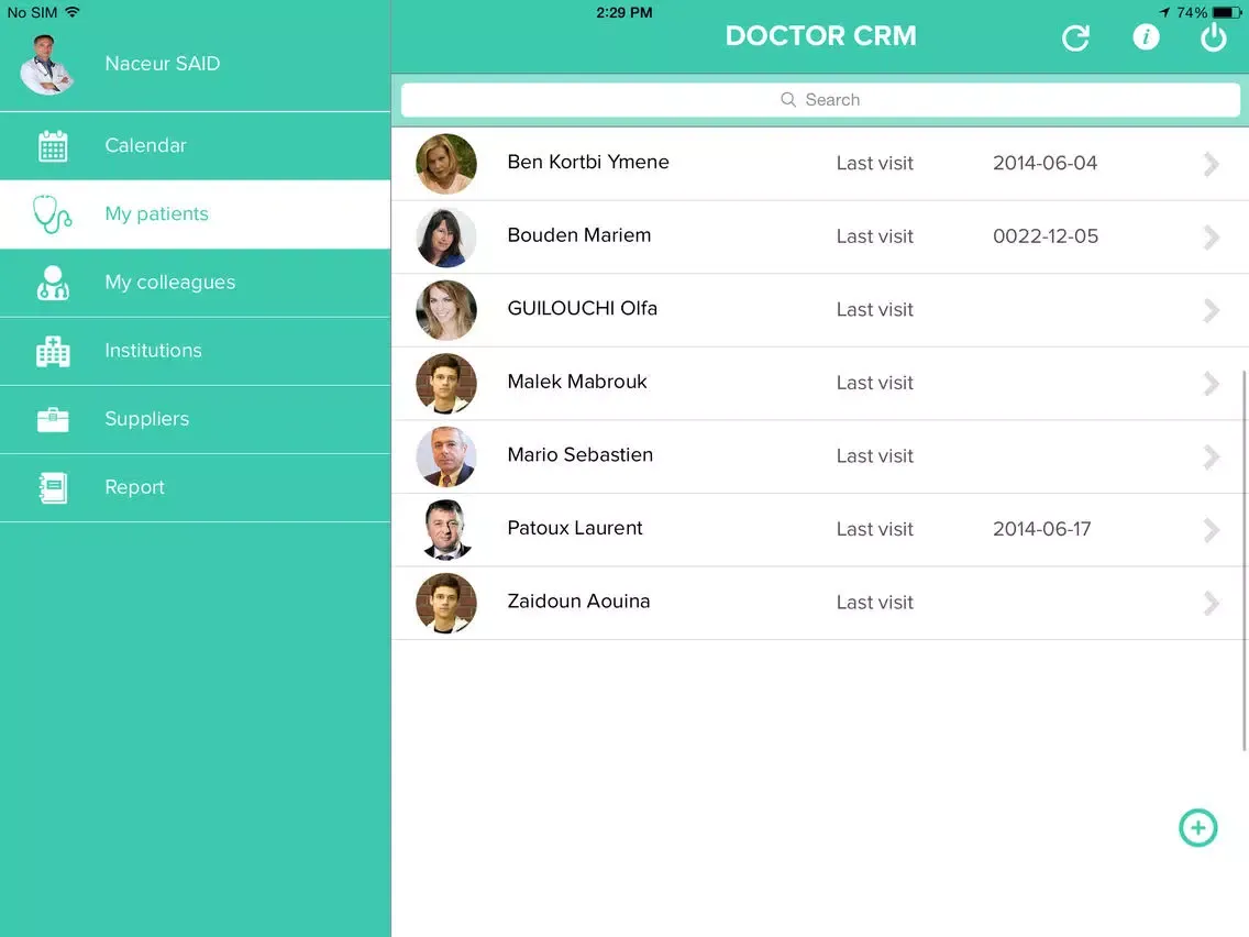 Doctor CRM iPad  स्क्रीनशॉट