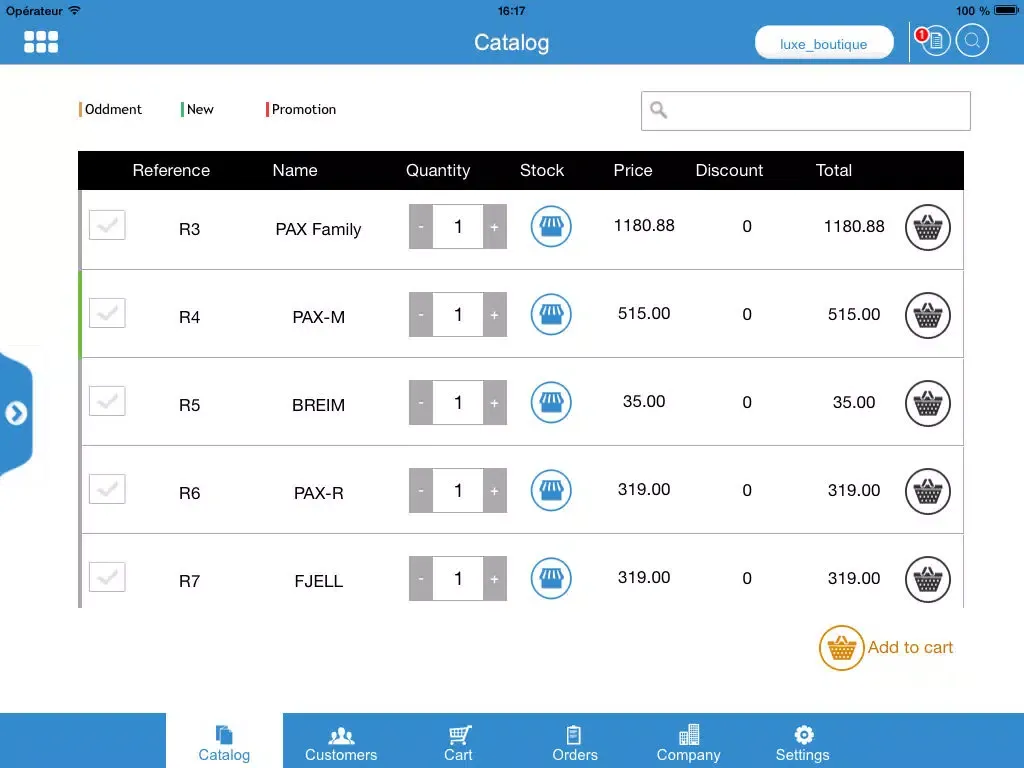 Zrzuty ekranu Sales-Kit - Order Taking, Catalogs and simple CRM for Sales Reps iPad 