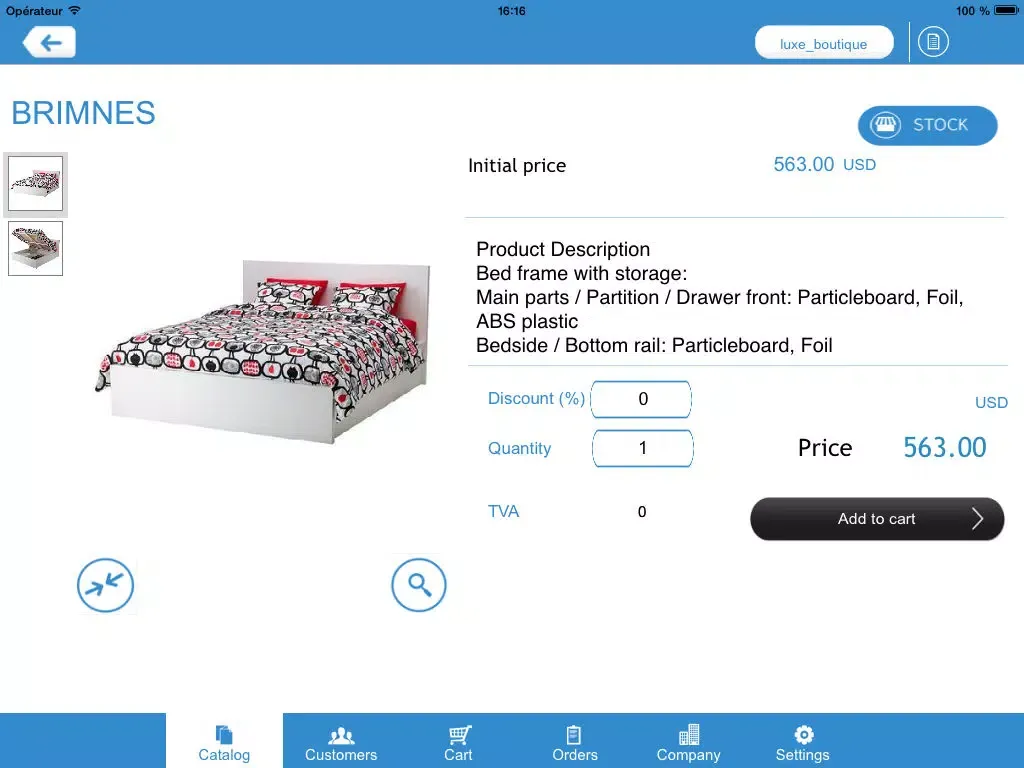 Zrzuty ekranu Sales-Kit - Order Taking, Catalogs and simple CRM for Sales Reps iPad 