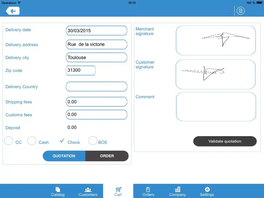 Zrzuty ekranu Sales-Kit - Order Taking, Catalogs and simple CRM for Sales Reps iPad 