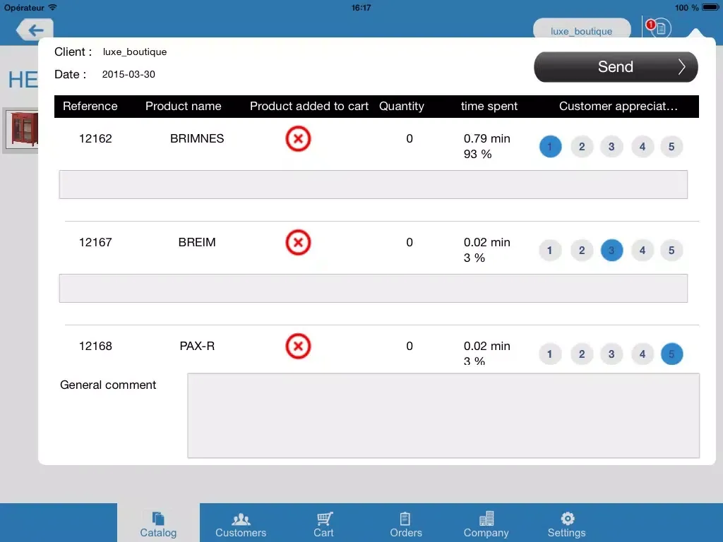 Zrzuty ekranu Sales-Kit - Order Taking, Catalogs and simple CRM for Sales Reps iPad 